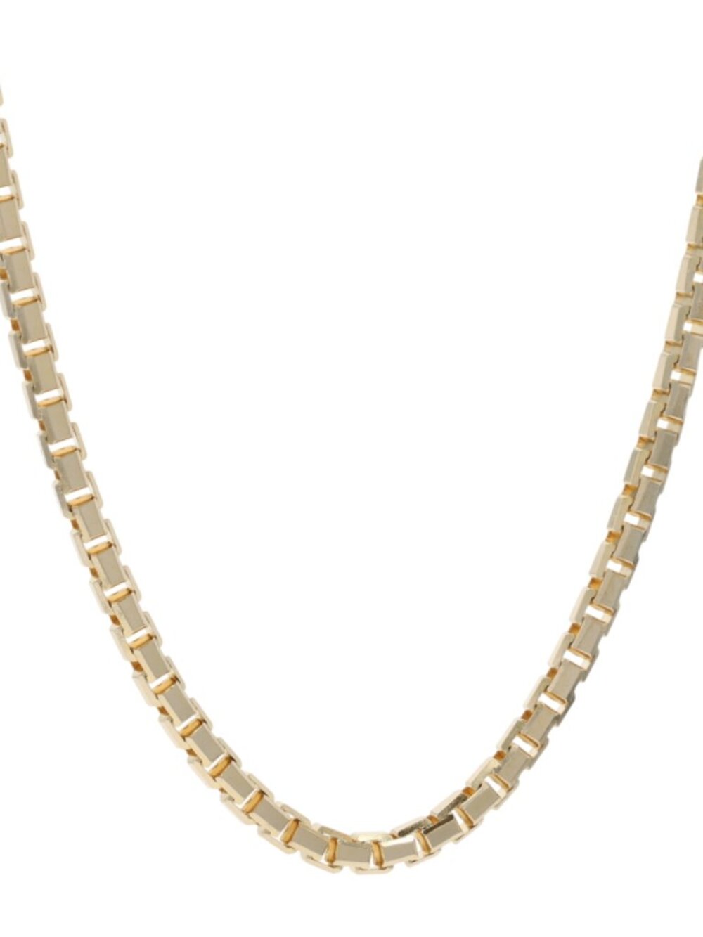 Yellow Gold Box Chain Necklace 20" - 14k